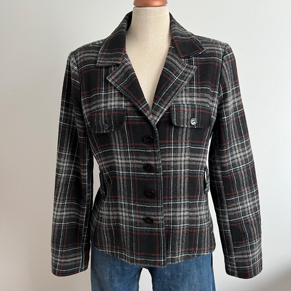 Capucine - Black Checkered Jacket - Picture 1 of 7